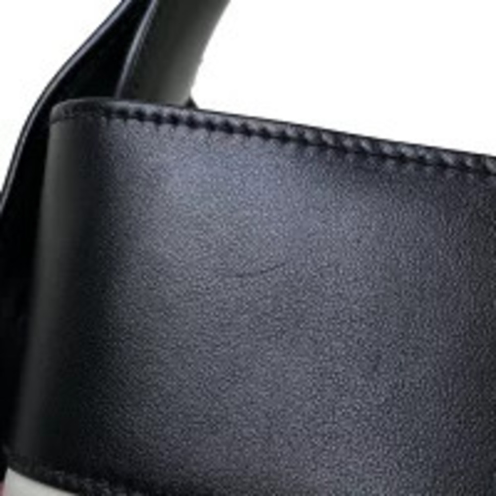 Prada Ouverture Bucket Bag Shoulder Handbag Bi Leather White Black - Picture 5 of 7